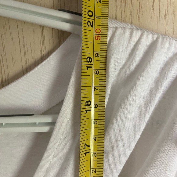 White Bubble Sleeve Cotton Blouse with Cris-Cross back Sz Small - Picture 7 of 9